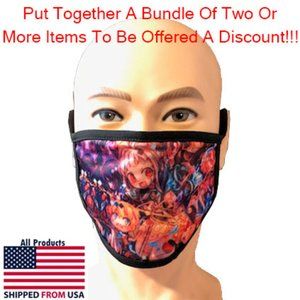 Washable Kid's Anime Face Mask #5